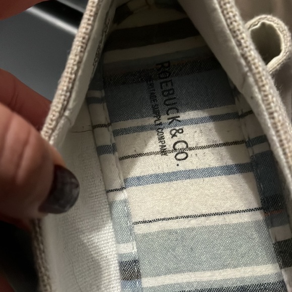 Roebuck and co flats sz 8 canvas and denim - Picture 2 of 6